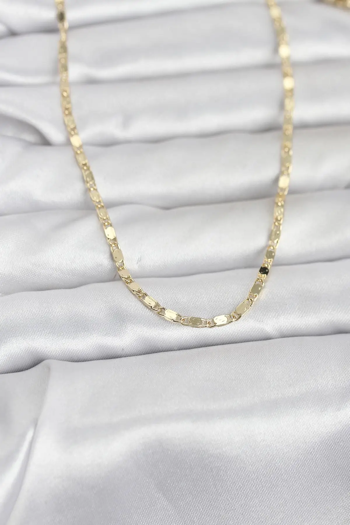 CM 14K Gold Renk Ezme Zincir 60 cm Kadın Kolye