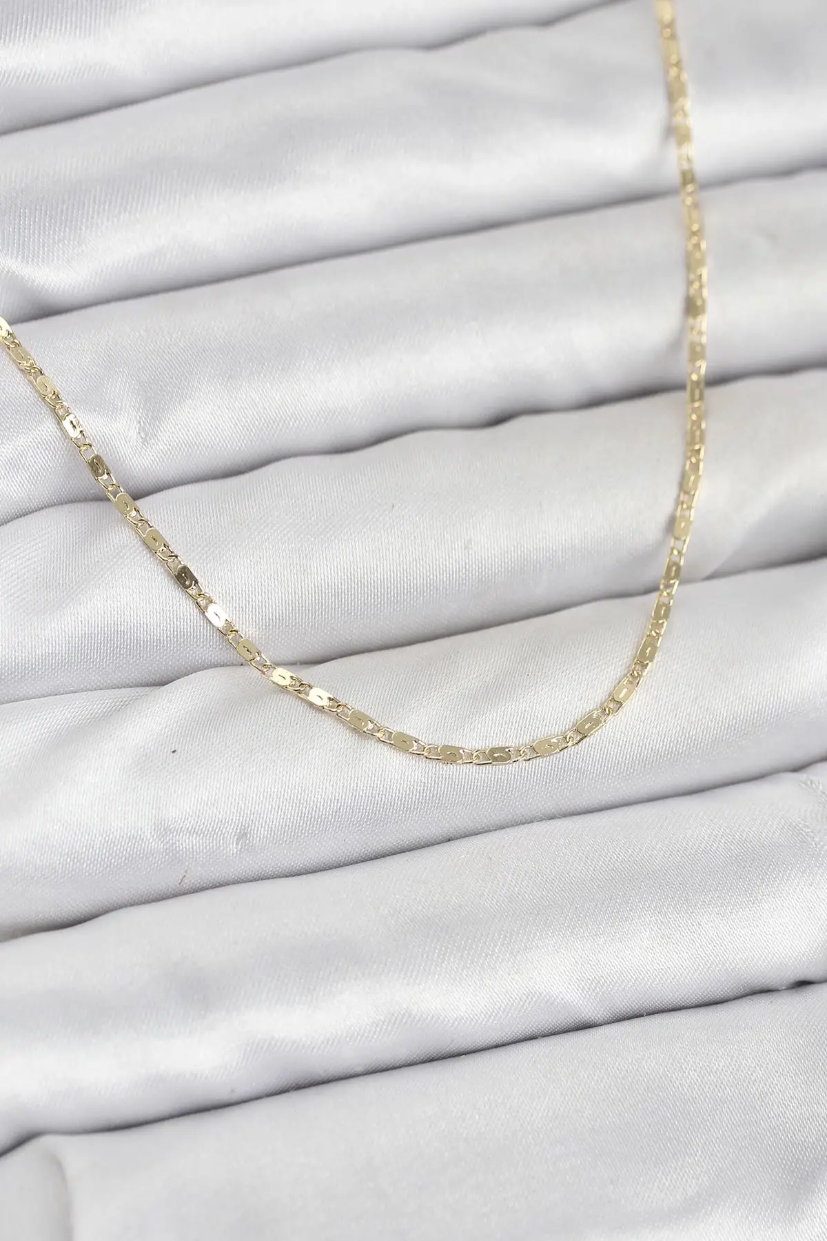 CM 14K Gold Renk Ezme Zincir Model 60 cm Kadın Kolye