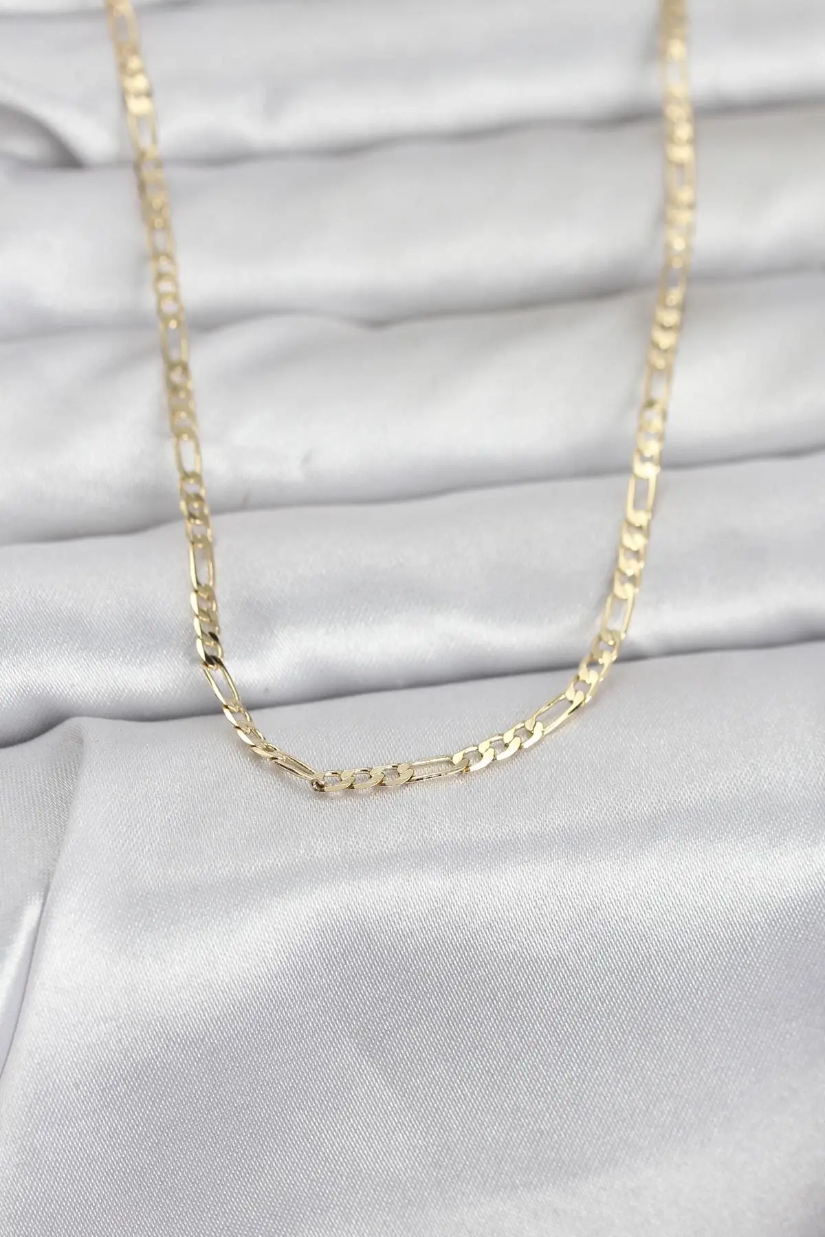 CM 14K Gold Renk İnce Kuşgözü Zincir Model 60 cm Kadın Kolye