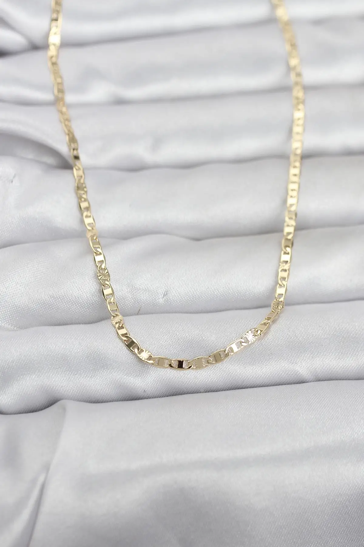 CM 14K Gold Renk Zincir Model 60 cm Kadın Kolye