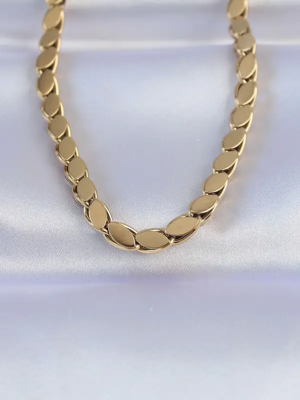 316L Çelik Gold Renk Arpa Model Kolye