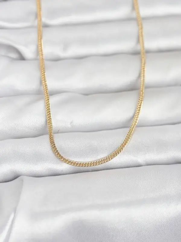 CM 14K Gold Renk Dolgun Zincir Model 60 cm Kadın Kolye