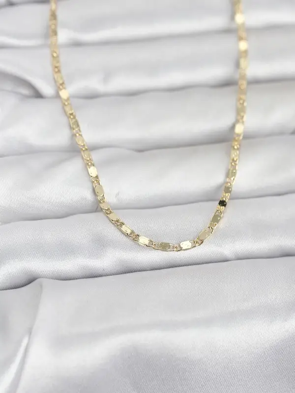 CM 14K Gold Renk Ezme Zincir 60 cm Kadın Kolye
