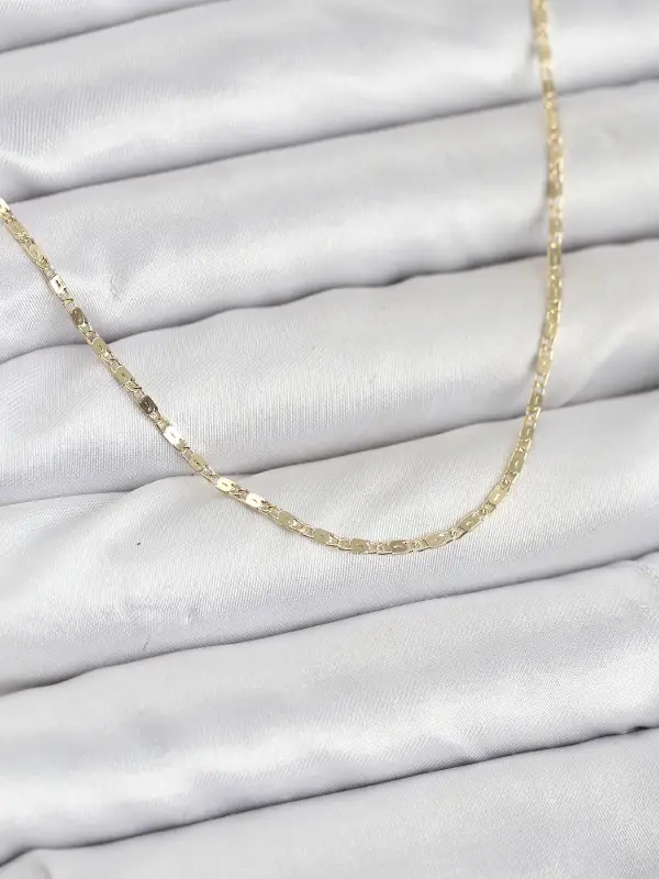 CM 14K Gold Renk Ezme Zincir Model 60 cm Kadın Kolye