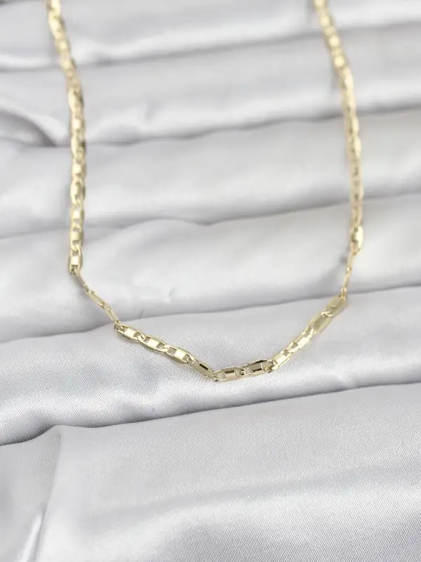 CM 14K Gold Renk Gemici Zincir Model 60 cm Kadın Kolye