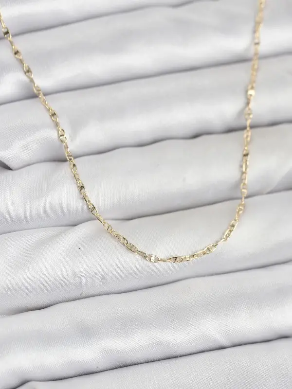 CM 14K Gold Renk Gemici Zincir Model 60 cm Kadın Kolye