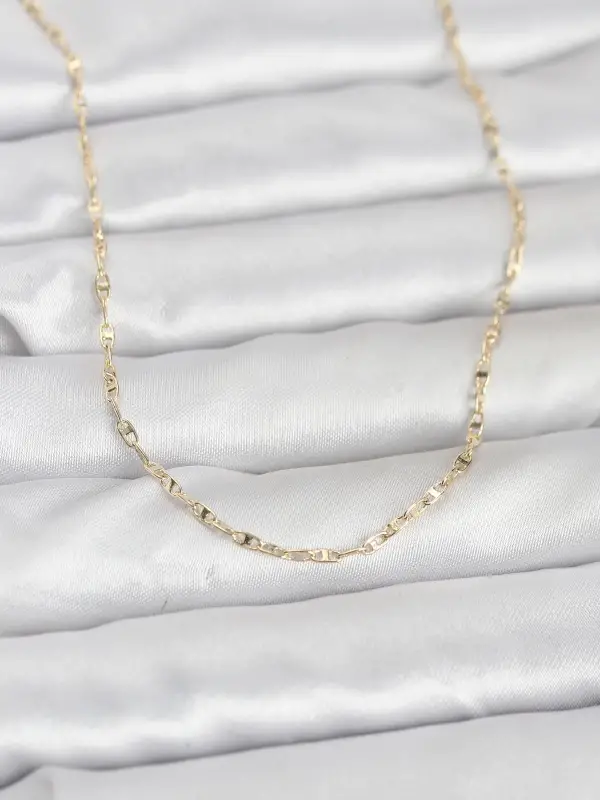 CM 14K Gold Renk Gemici Zincir Model 60 cm Kadın Kolye