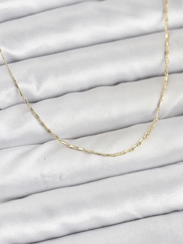 CM 14K Gold Renk Kesme Model 60 cm Kadın Kolye