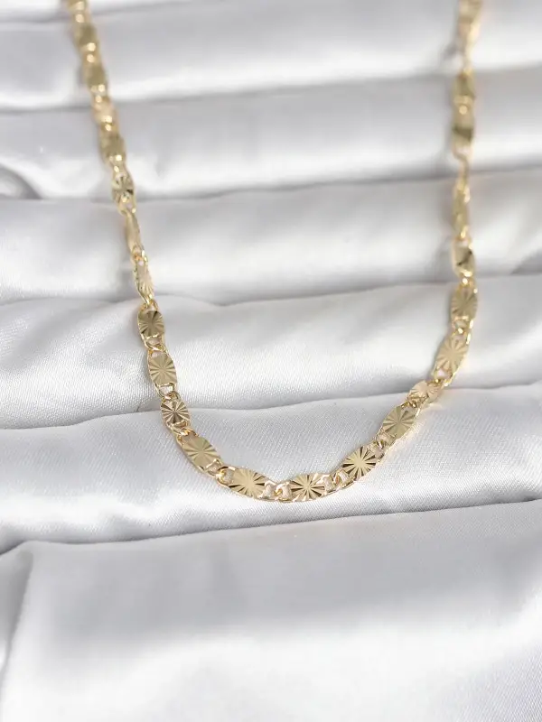 CM 14K Gold Renk Lazer Model 45 cm Kadın Kolye