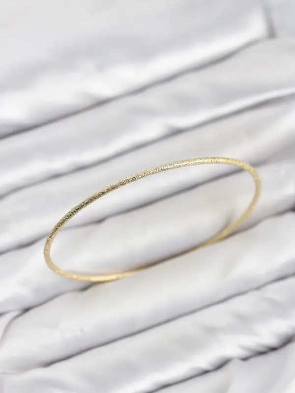 CM Gold Renk Simli Model 65 mm Bilezik
