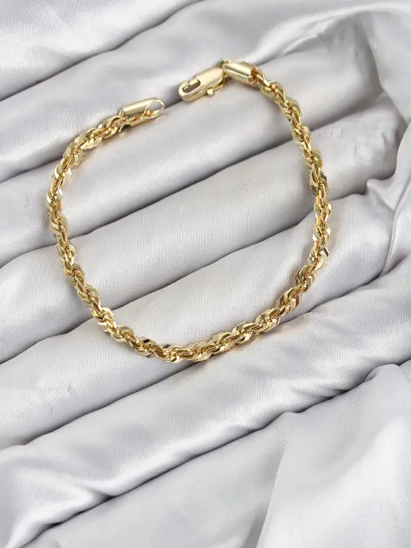 CM Singapur Model Zincir Gold Renk Kadın Bileklik