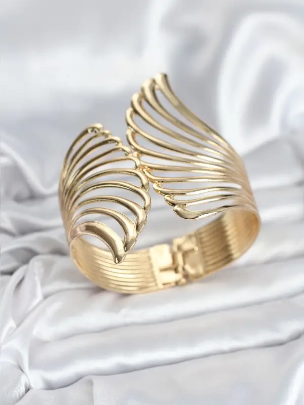 Pirinç Gold Renk Vintage Kadın Bileklik