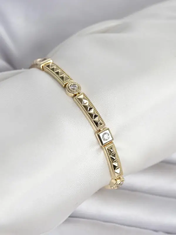 Xuping Punta Model Gold Renk Kadın Bileklik
