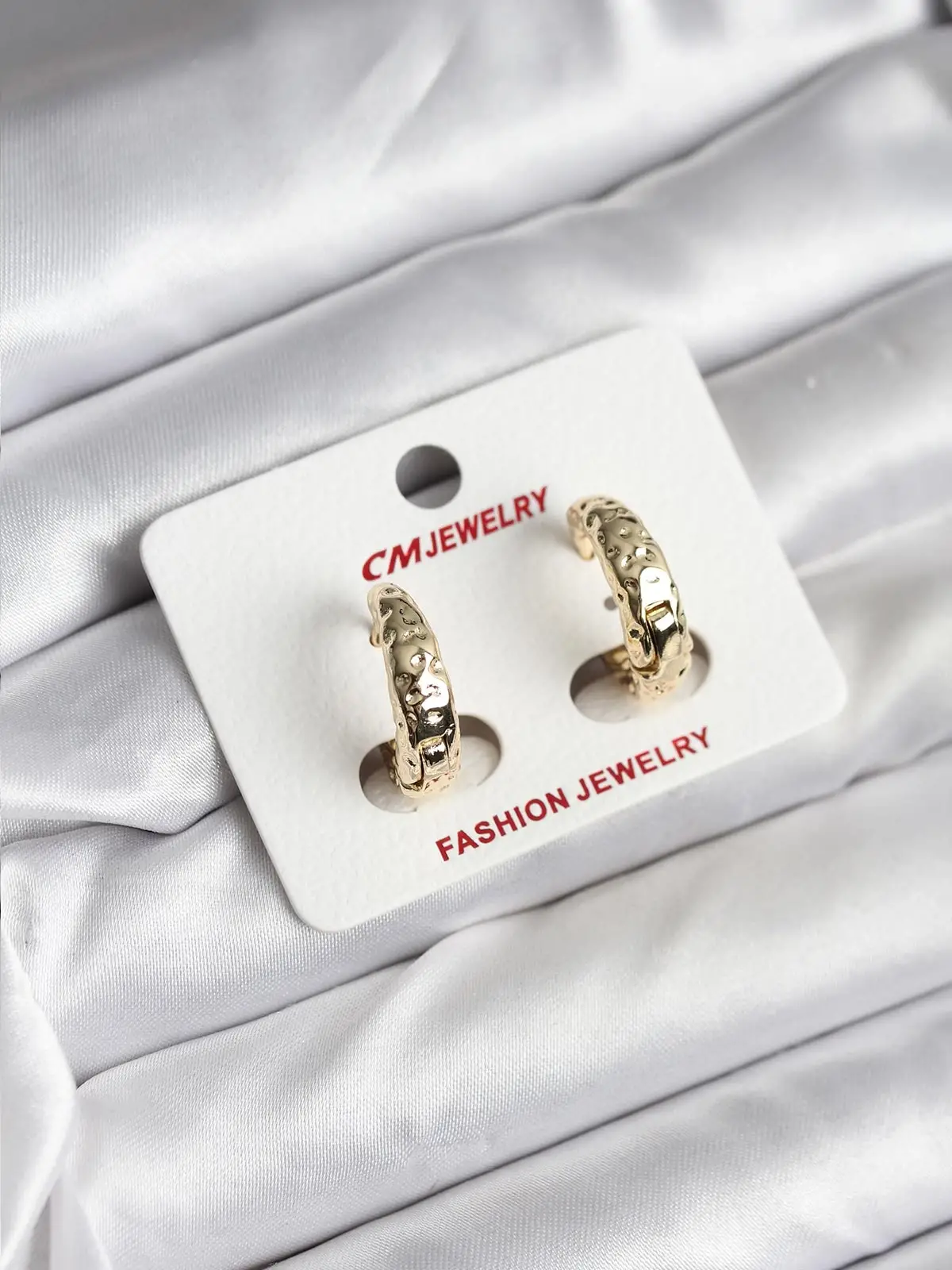 14K Gold Renk Kaplama CM Kadın Küpe