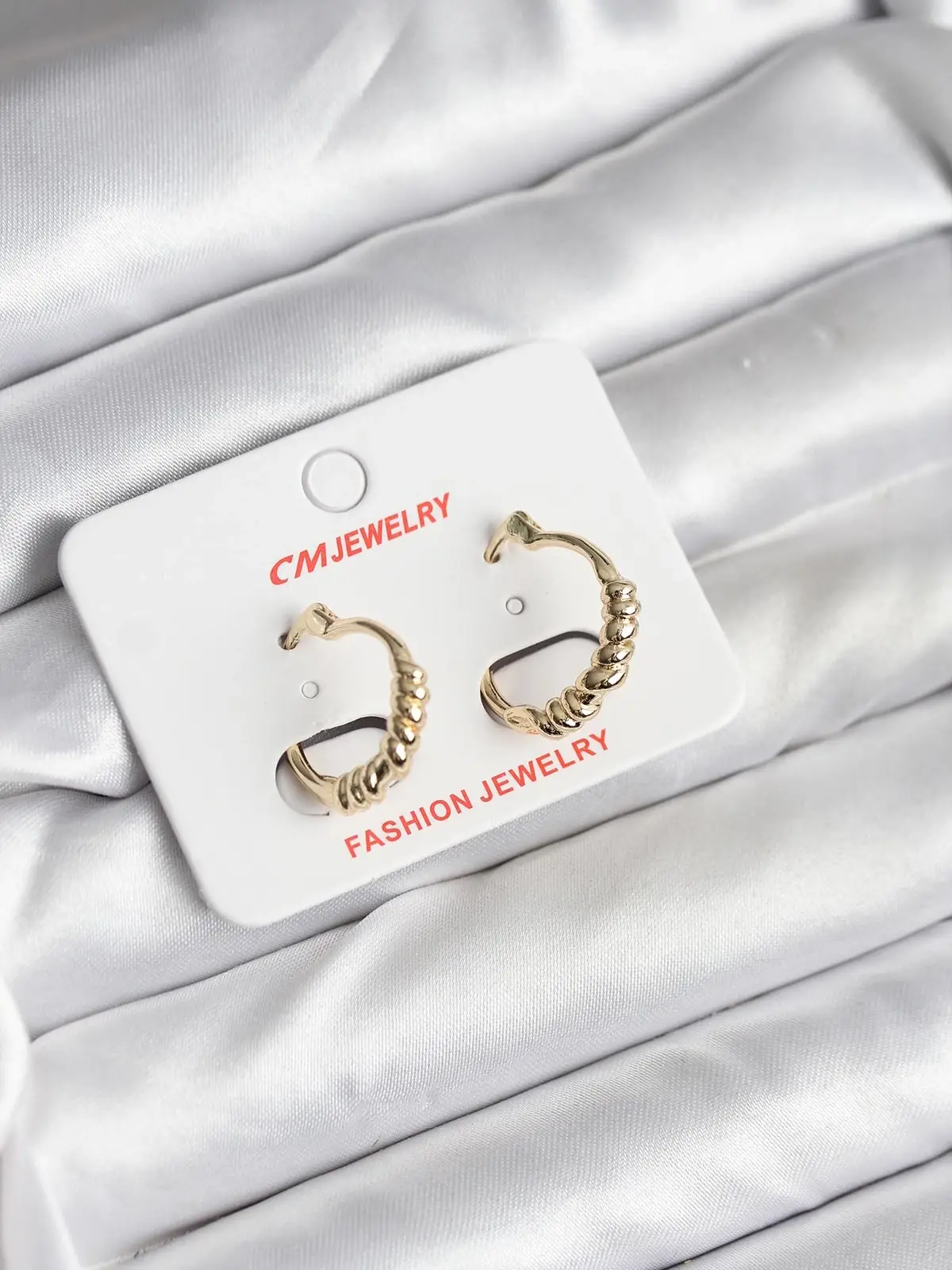 14K Gold Renk Kaplama CM Kadın Küpe