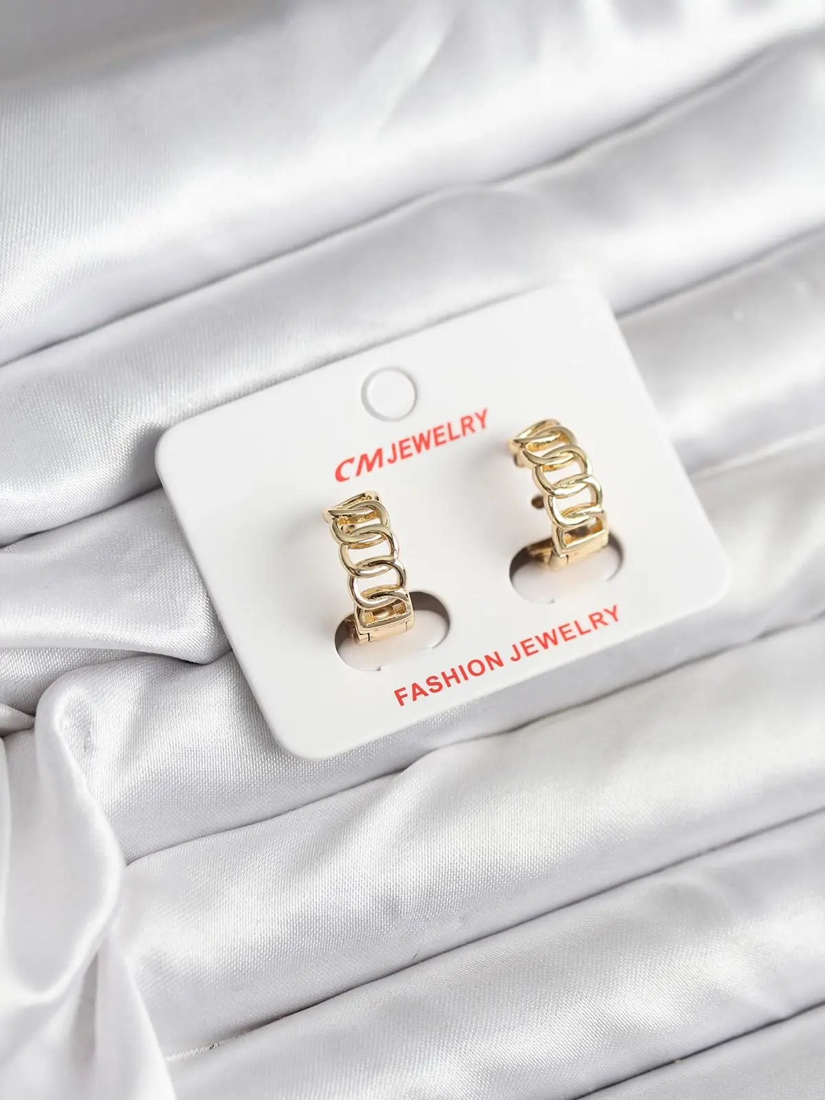 14K Gold Renk Kaplama Samanyolu Model CM Kadın Küpe