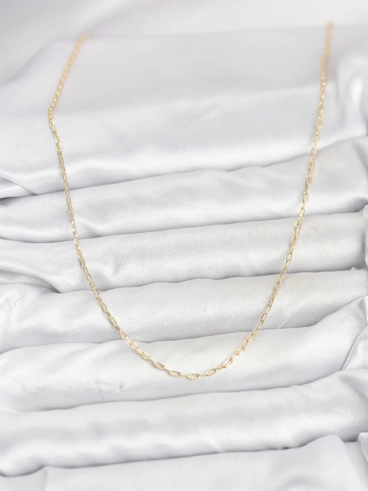CM 14K Gold Renk Ataç Zincir Model 60 cm Kadın Kolye