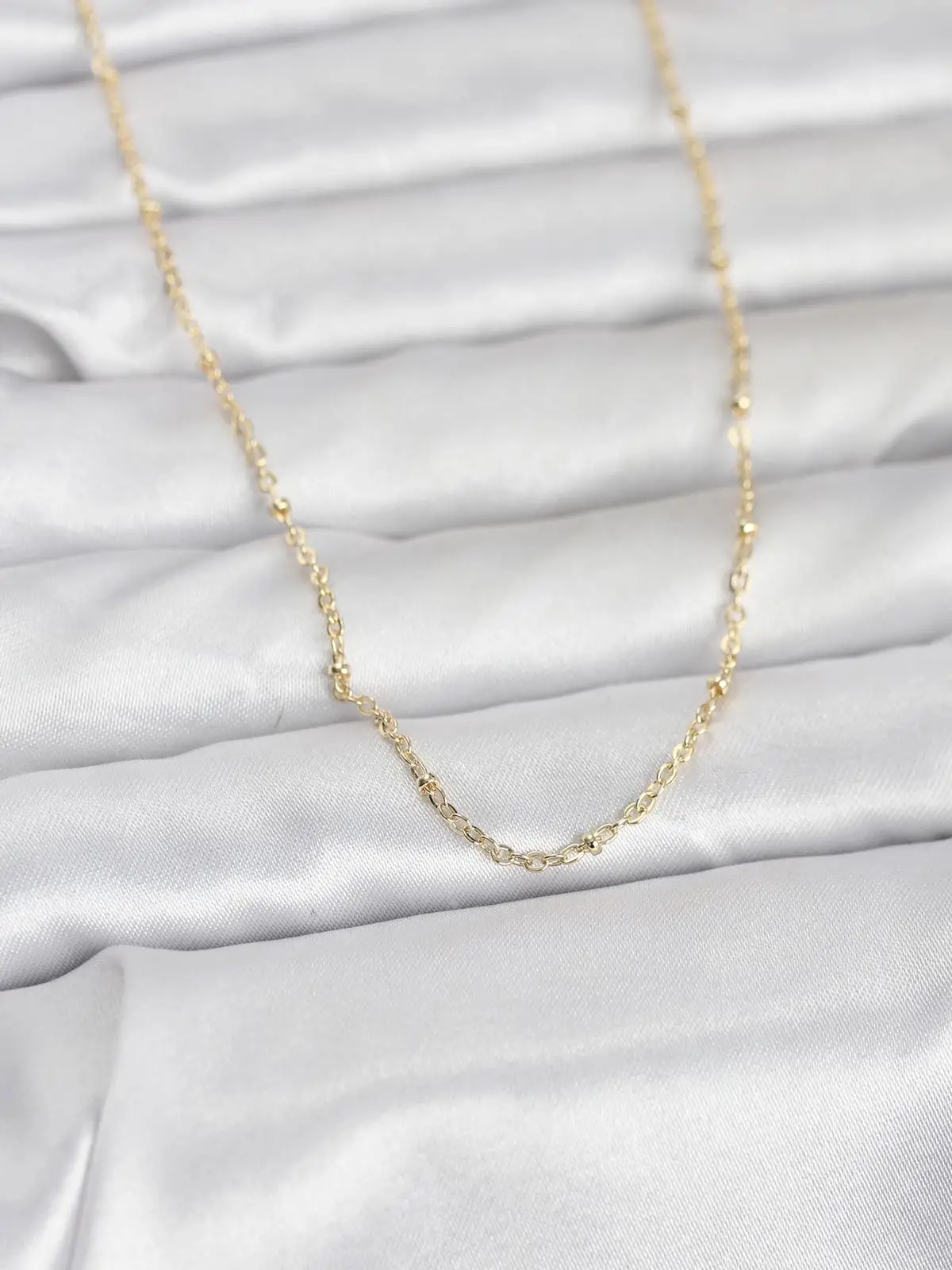 CM 14K Gold Renk Burgu Model 60 cm Kadın Kolye