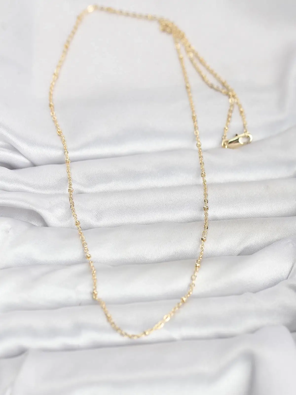 CM 14K Gold Renk Burgu Model 60 cm Kadın Kolye