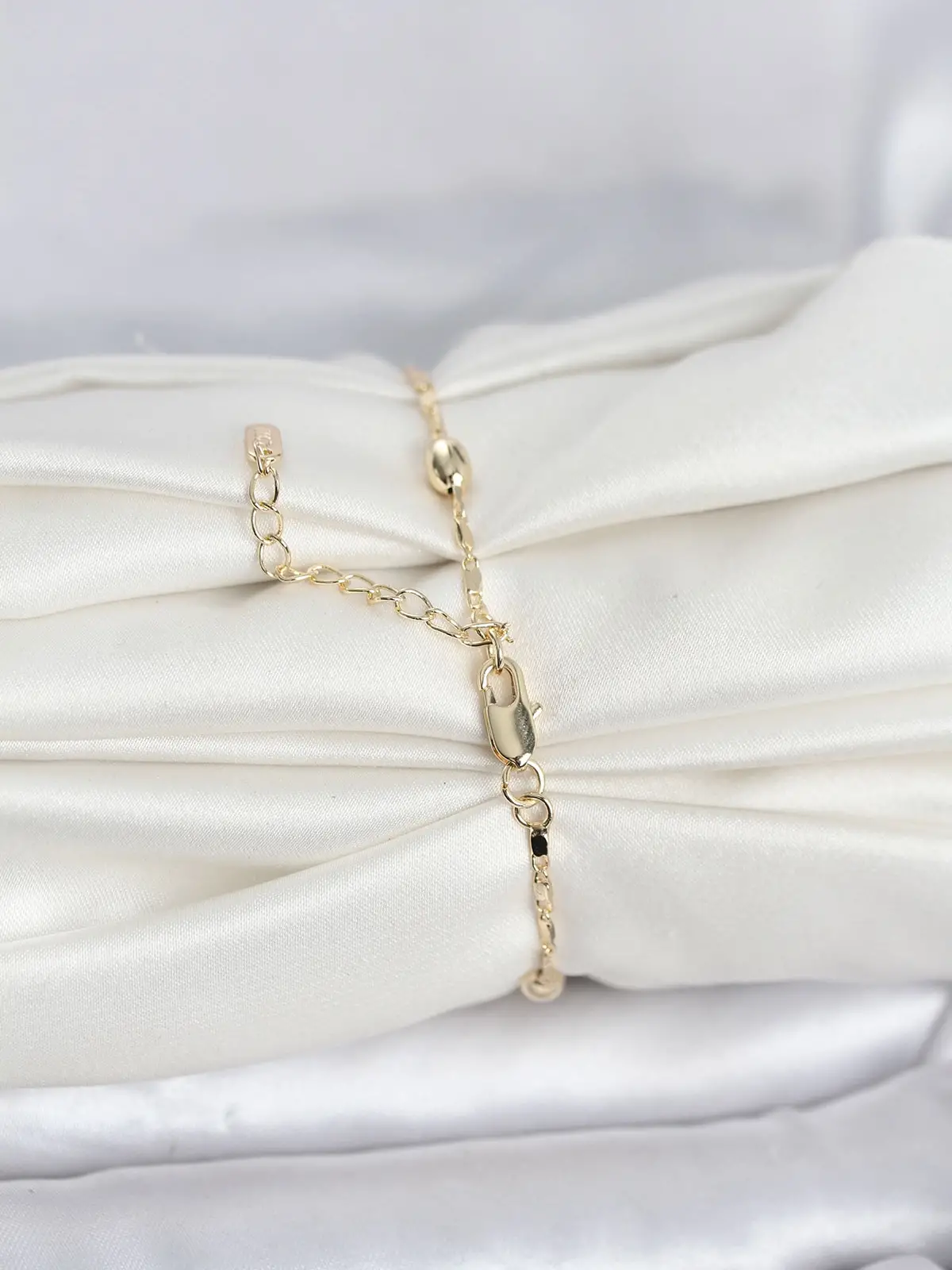 CM 14K Gold Renk Damla Topçuk Model Kadın Bileklik