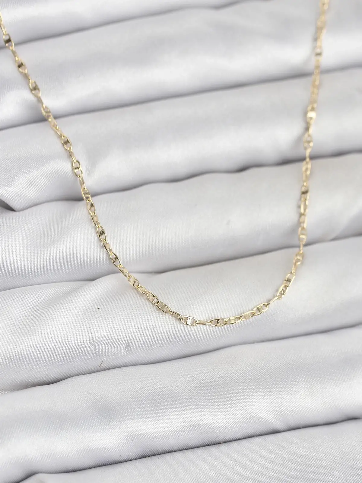 CM 14K Gold Renk Gemici Zincir Model 60 cm Kadın Kolye