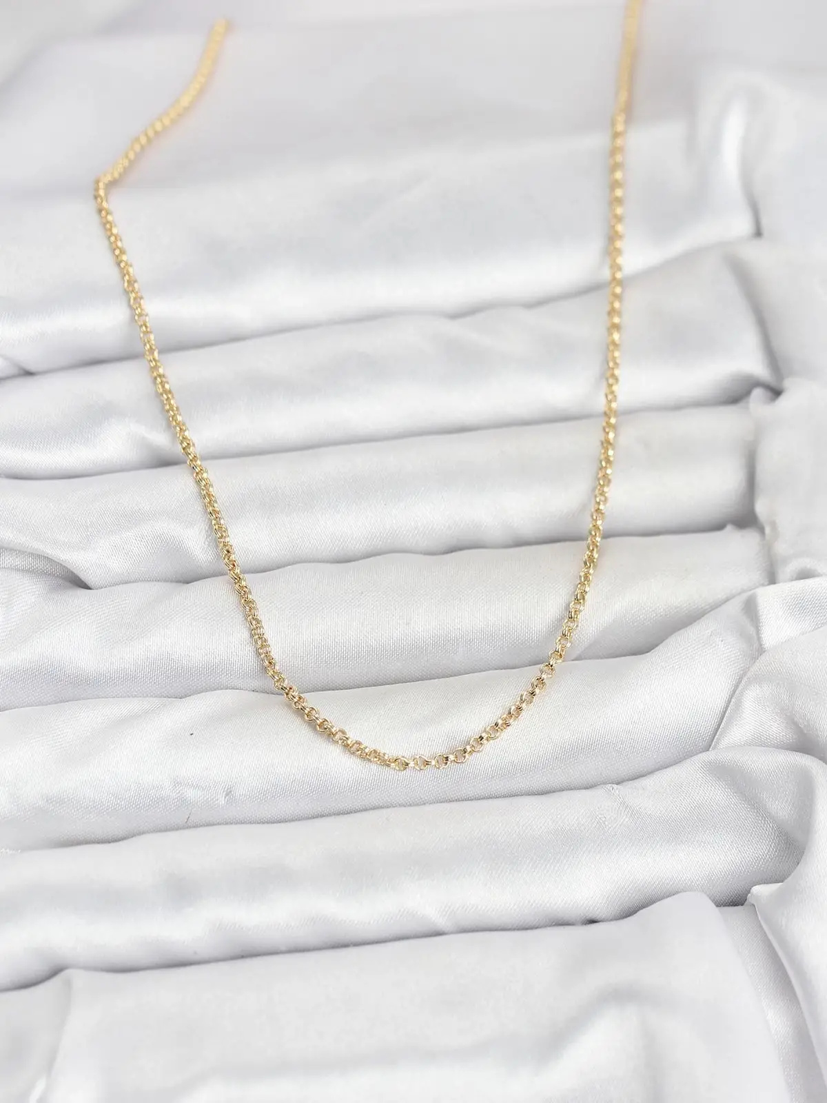 CM 14K Gold Renk Halka Model 60 cm Kadın Kolye