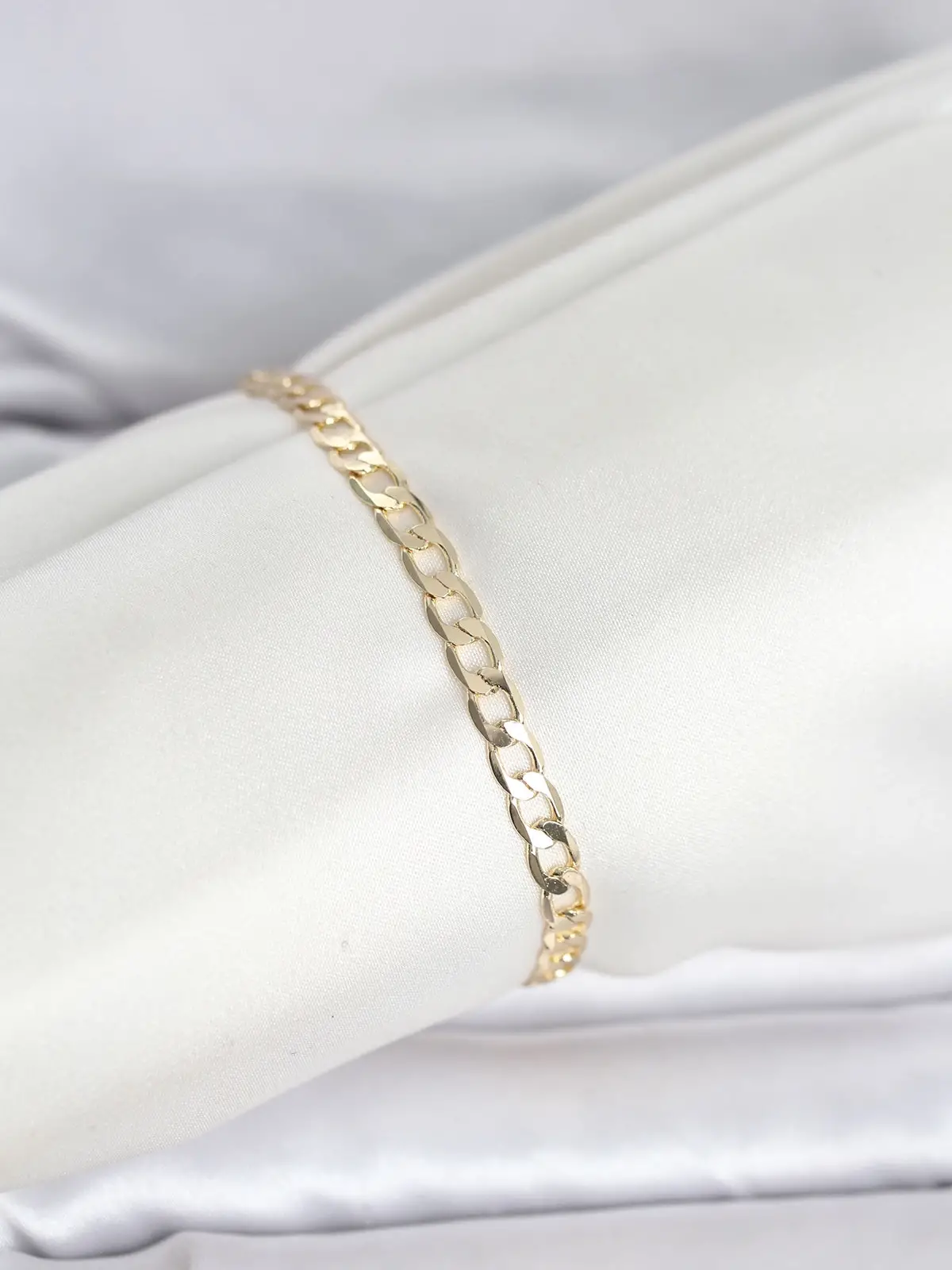 CM 14K Gold Renk Halka Zincir Model Kadın Bileklik