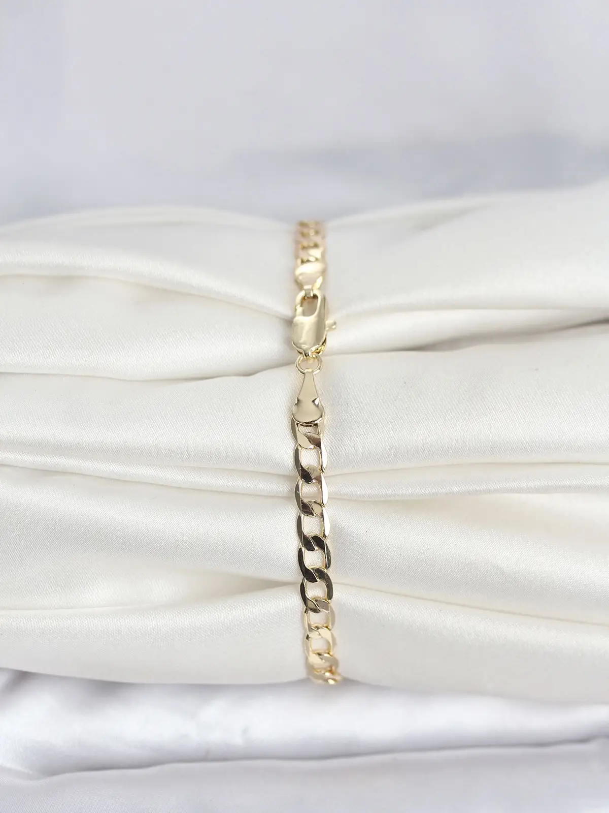 CM 14K Gold Renk Halka Zincir Model Kadın Bileklik