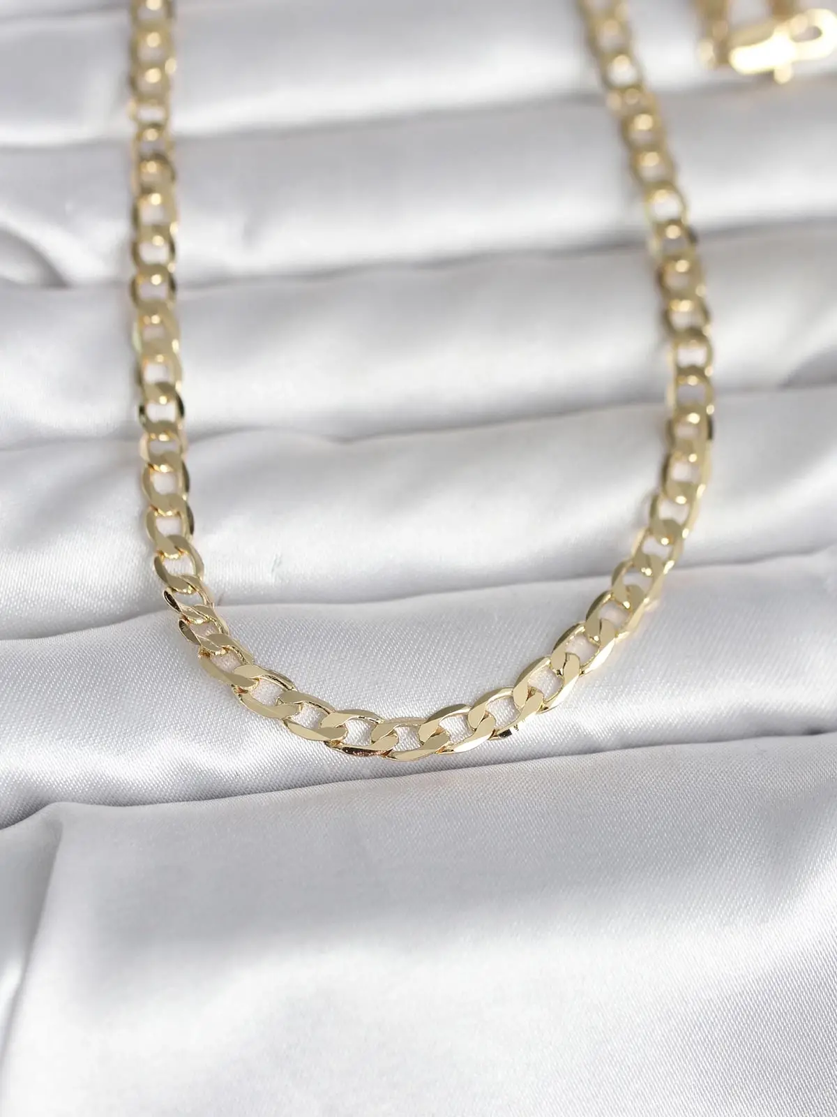 CM 14K Gold Renk Kalın Zincir Model 60 cm Kadın Kolye