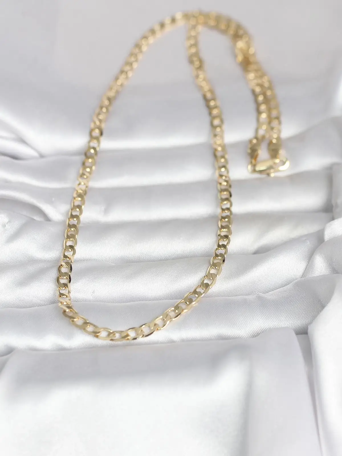 CM 14K Gold Renk Kalın Zincir Model 60 cm Kadın Kolye