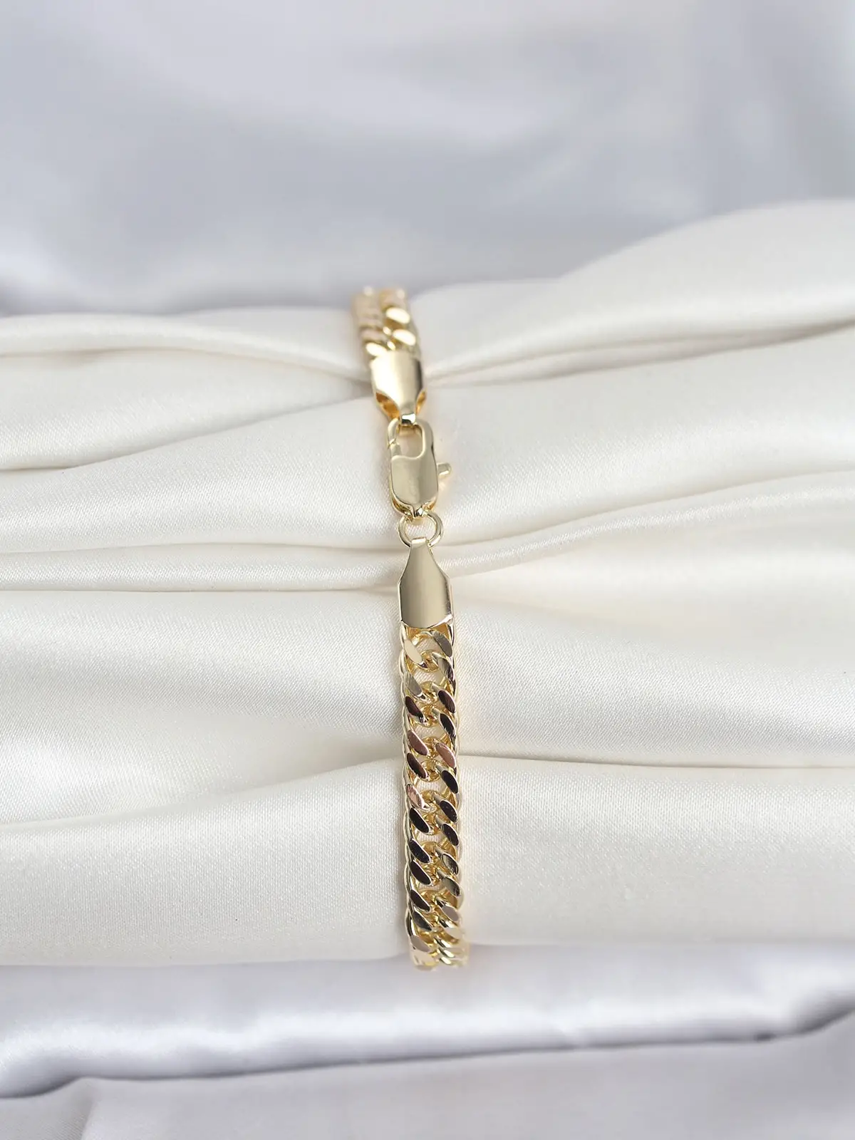 CM 14K Gold Renk Kalın Zincir Model Kadın Bileklik
