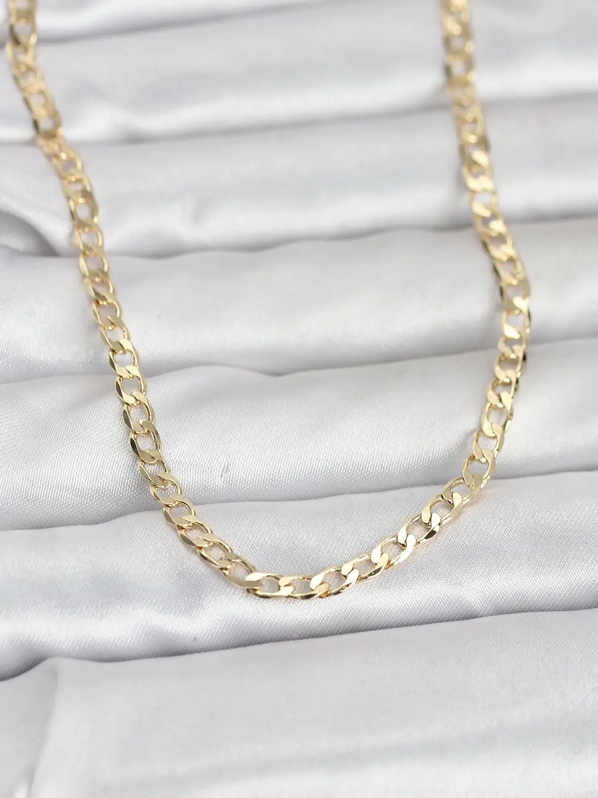 CM 14K Gold Renk Zincir Model 60 cm Kadın Kolye