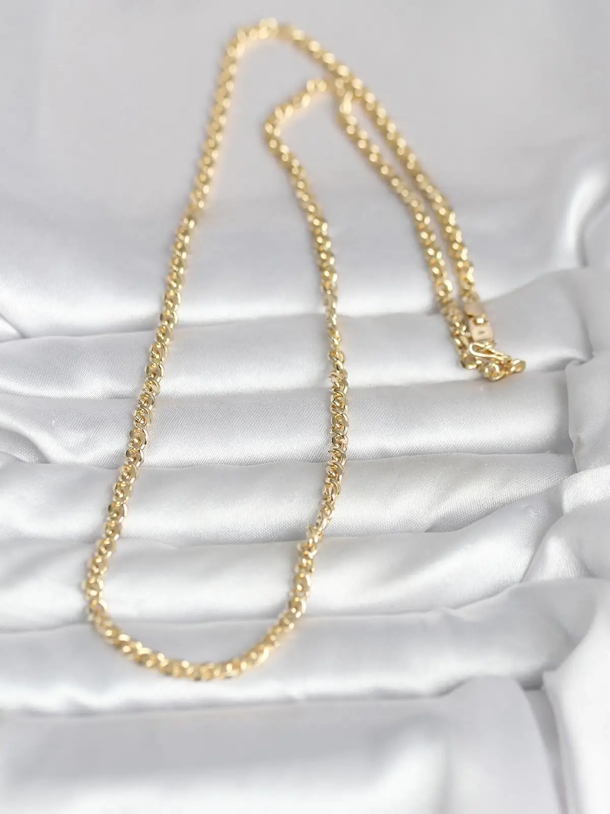 CM 14K Gold Renk Zincir Model 60 cm Kadın Kolye
