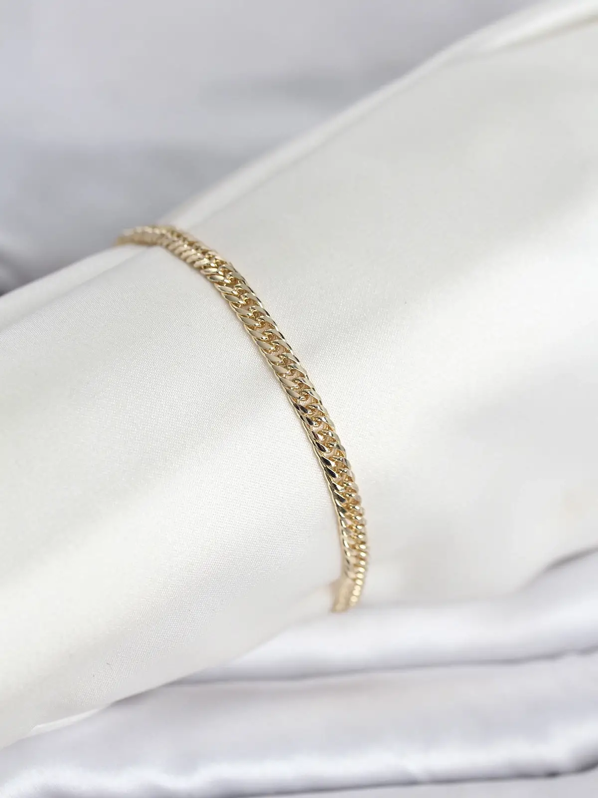 CM 14K Gold Renk Zincir Model Kadın Bileklik