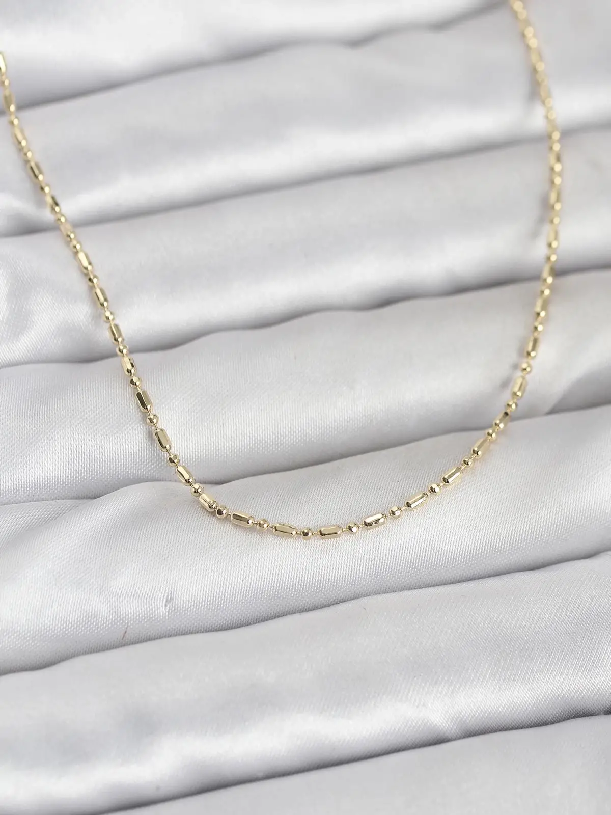 CM 14K Gold Renk Zincirli 60 cm Kadın Kolye