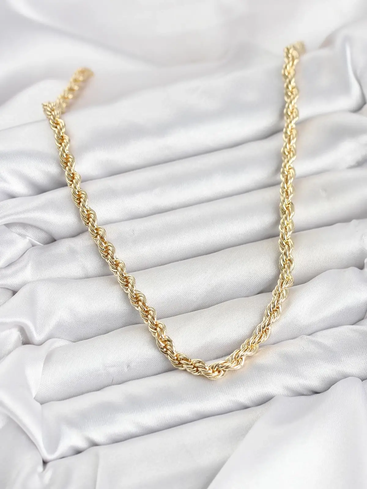 CM Burgu Model Gold Renk Pirinç 60 cm Kadın Kolye