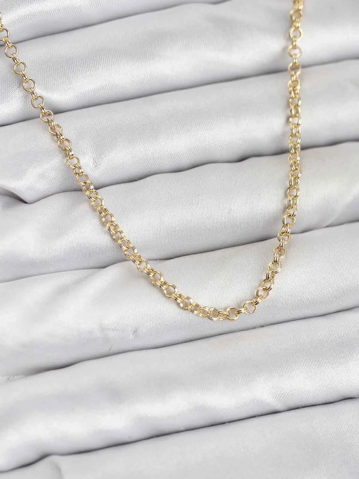 CM Gold Renk Pirinç Halkalı Model Kadın Kolye