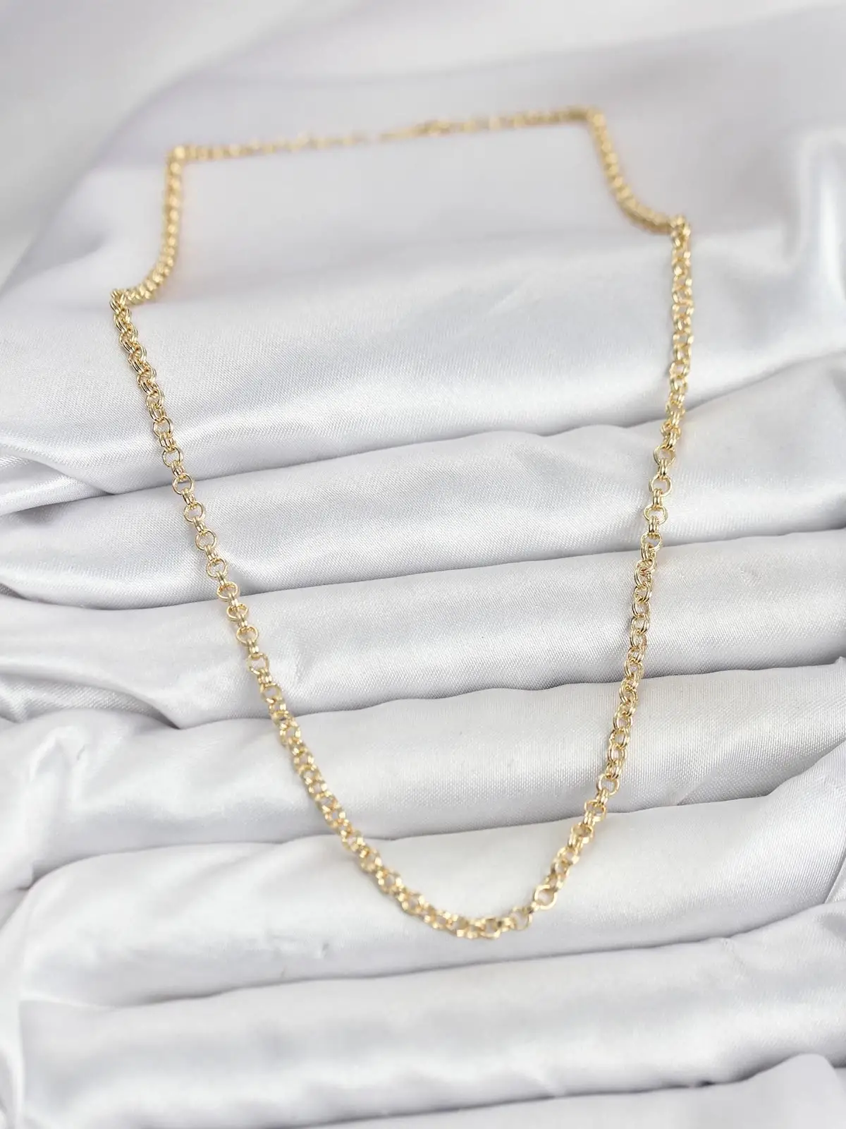 CM Gold Renk Pirinç Halkalı Model Kadın Kolye