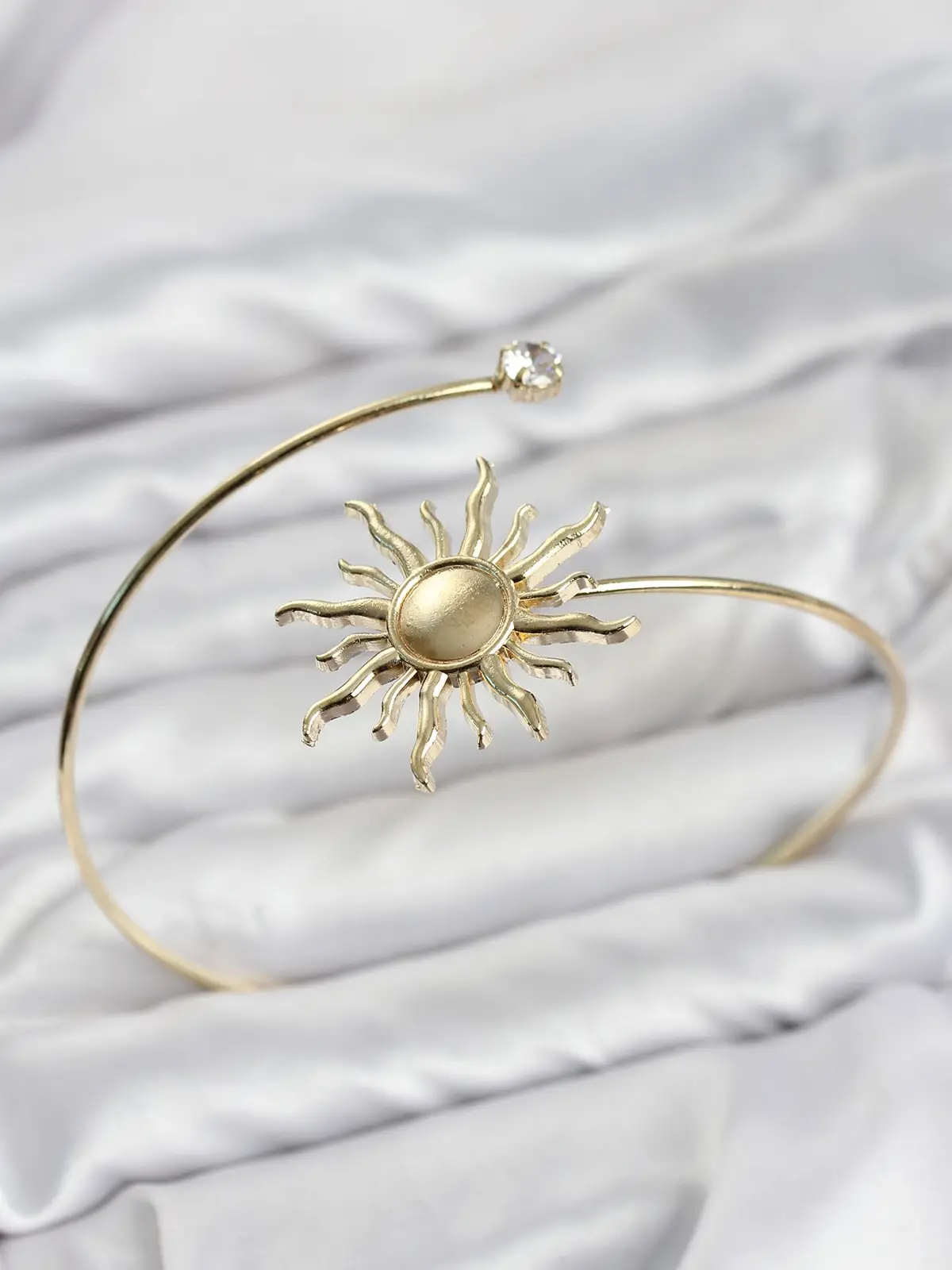 Pazu Bileklik Gold Renk Pirinç Güneş Model