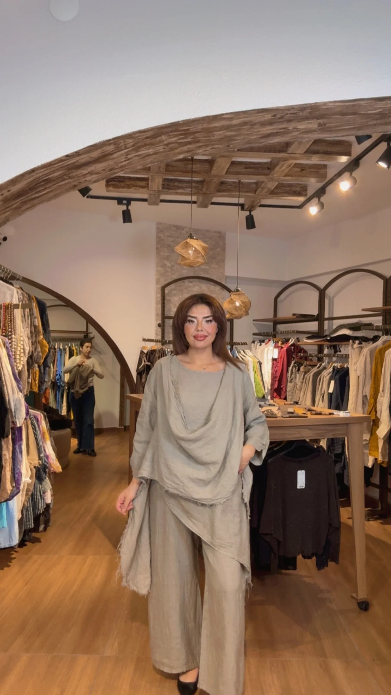 492C ADN İTALYAN 3LÜ KETEN TAKIM VİZON