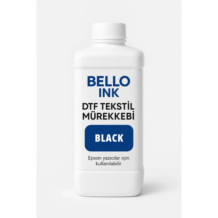 DTF Siyah Tekstil Baskı Mürekkep 1000 ml