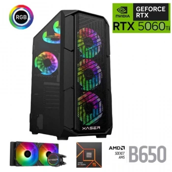 AMD Ryzen 5 7500F 16GB DDR5 Ram 1TB M.2 NVMe SSD 8GB RTX5060Ti Sıvı Soğutmalı Oyuncu Bilgisayarı