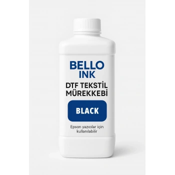 DTF Siyah Tekstil Baskı Mürekkep 1000 ml