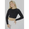 Crop Triko Siyah - 1352.55