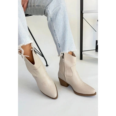 Akver Bej Cilt Topuklu Bot