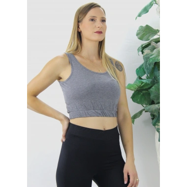 Beli Lastikli Crop Gri - Lks2907.022