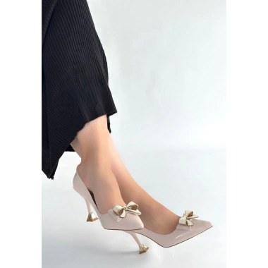 Coby Bej Rugan Topuklu Ayakkabı