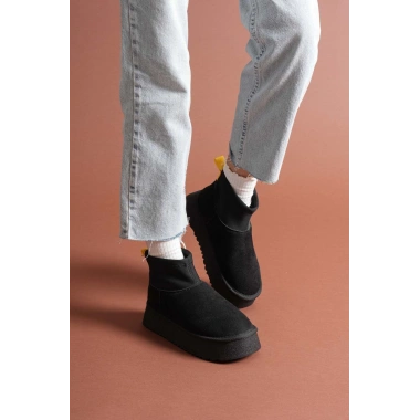 Cuen Siyah Süet Bot