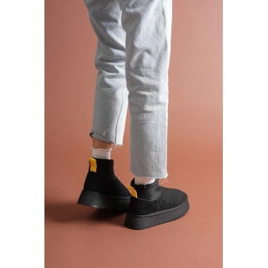 Cuen Siyah Süet Bot