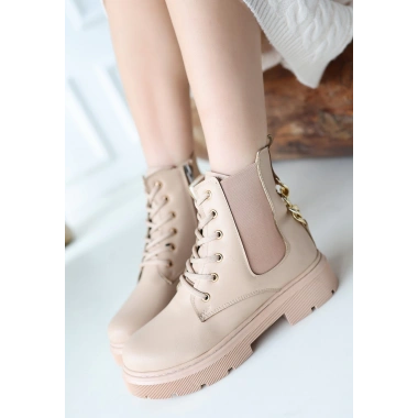 Harte Nude Cilt Bağcıklı Bot